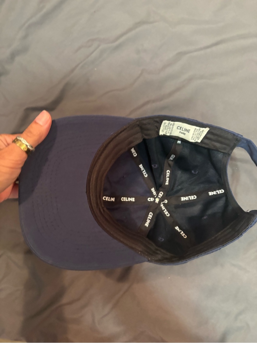 FASHION Navy Logo Baseball Cap - Picture 7 of 9
